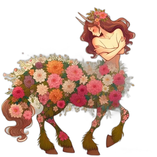 flower, animal, creature, crown transparent PNG cut-out
