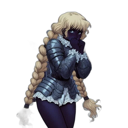 jacket, hair, dress, weapon transparent PNG cut-out