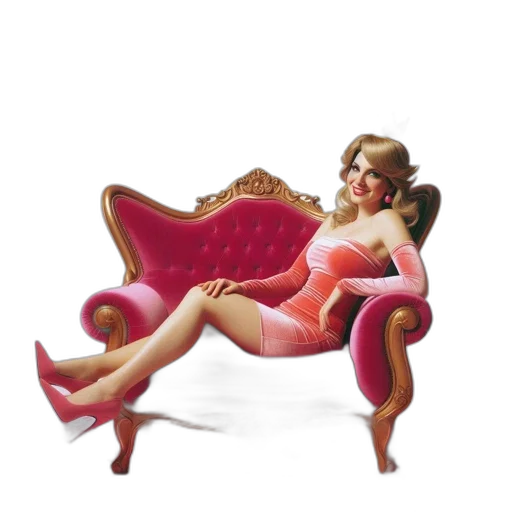 furniture, dress, jewelry, 3d render transparent PNG cut-out