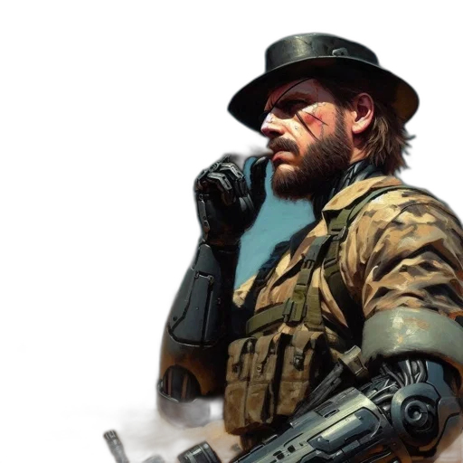 weapon, hat, concept art, photorealistic transparent PNG cut-out
