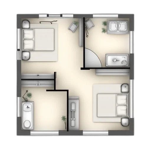 building, 3d render, concept art, photorealistic transparent PNG cut-out
