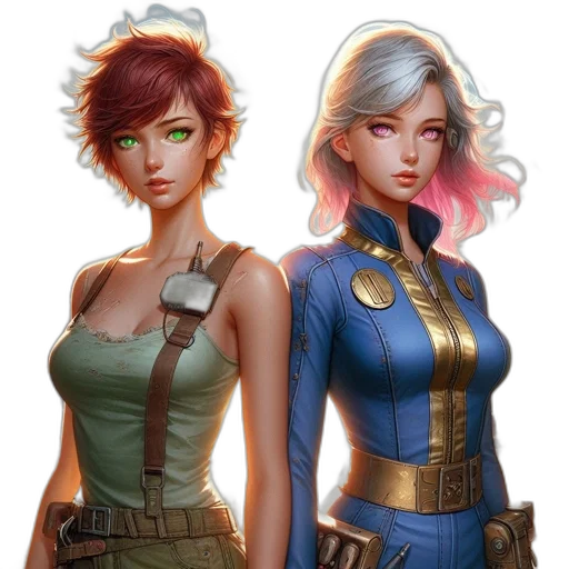 concept art, comic book art, fantasy art, pixel art transparent PNG cut-out