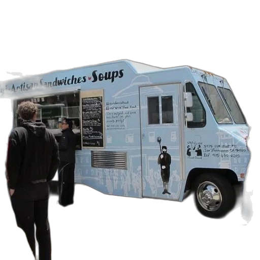 staff, food, truck, menu transparent PNG cut-out