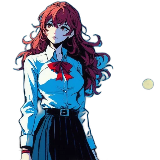 dress, staff, jacket, comic book art transparent PNG cut-out