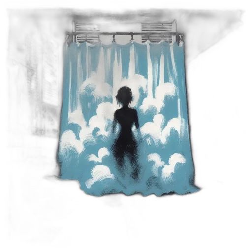 dress, umbrella, concept art, watercolor transparent PNG cut-out