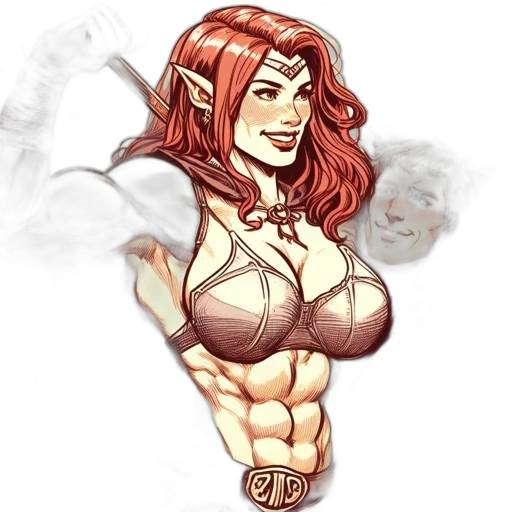 fantasy art, comic book art, concept art, pixel art transparent PNG cut-out