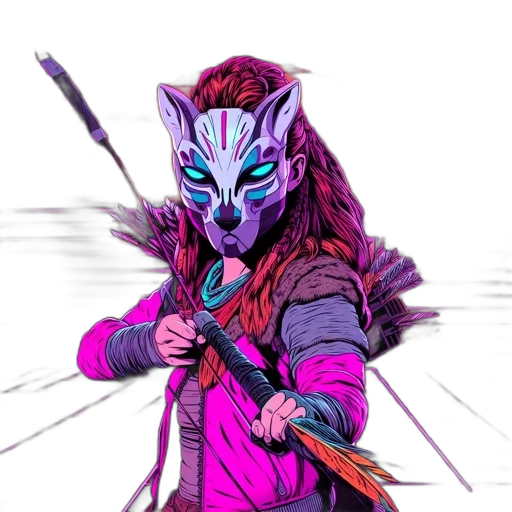 mask, staff, animal, sword transparent PNG cut-out