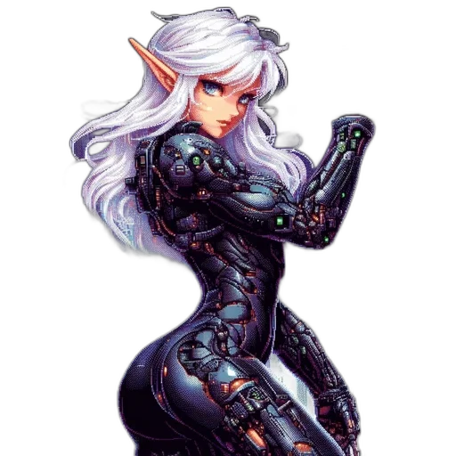 robot, dress, weapon, dragon transparent PNG cut-out