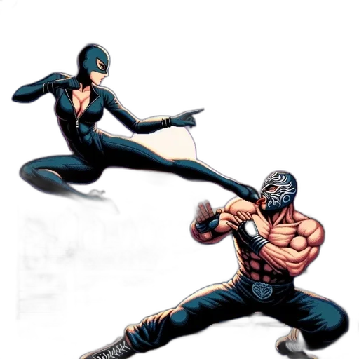 comic book art, concept art, video, game transparent PNG cut-out