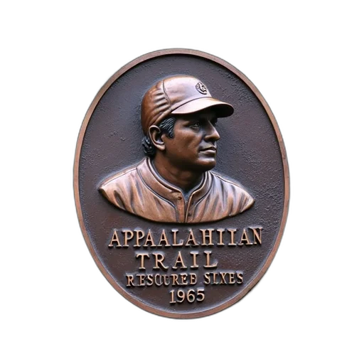 weathered, bronze, plaque, embedded transparent PNG cut-out
