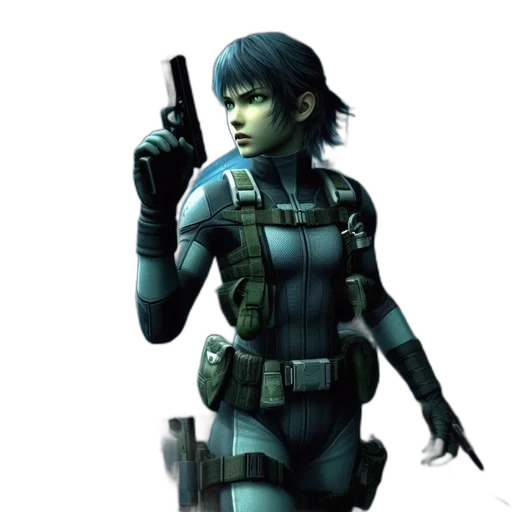 concept art, 3d render, cyberpunk, comic book art transparent PNG cut-out