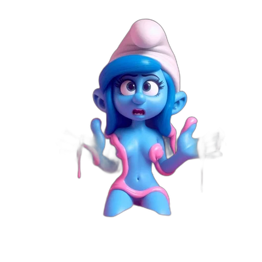 hat, staff, creature, dress transparent PNG cut-out