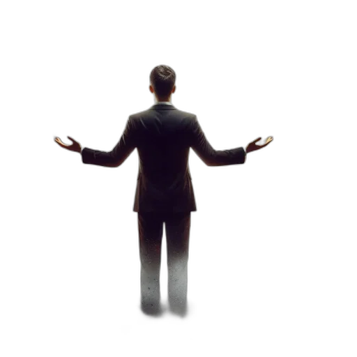 staff, jacket, robot, face transparent PNG cut-out