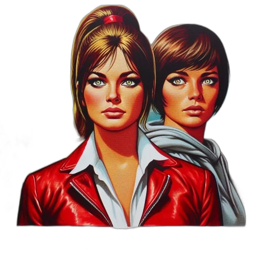 jacket, jewelry, face, photorealistic transparent PNG cut-out