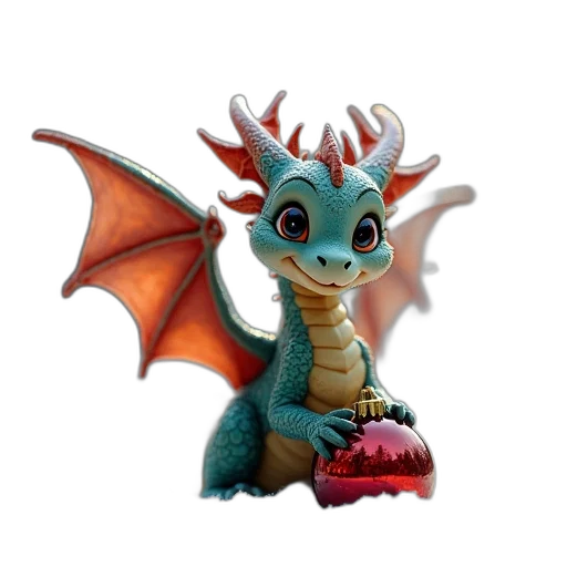 dragon, creature, staff, animal transparent PNG cut-out