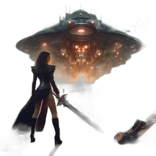 staff, sword, concept art, fantasy art transparent PNG cut-out