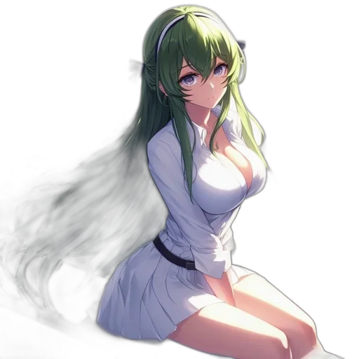 dress, staff, flower, face transparent PNG cut-out