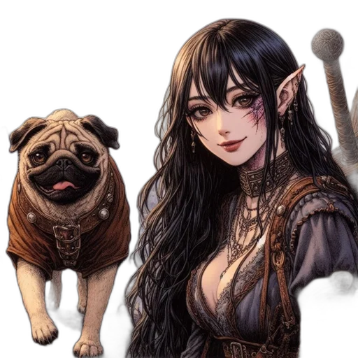 staff, dragon, animal, creature transparent PNG cut-out