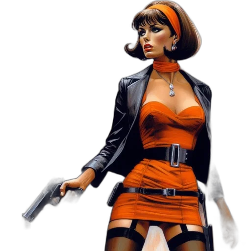 weapon, jacket, comic book art, concept art transparent PNG cut-out
