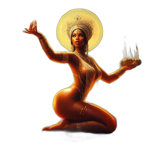 crown, concept art, golden, african transparent PNG cut-out