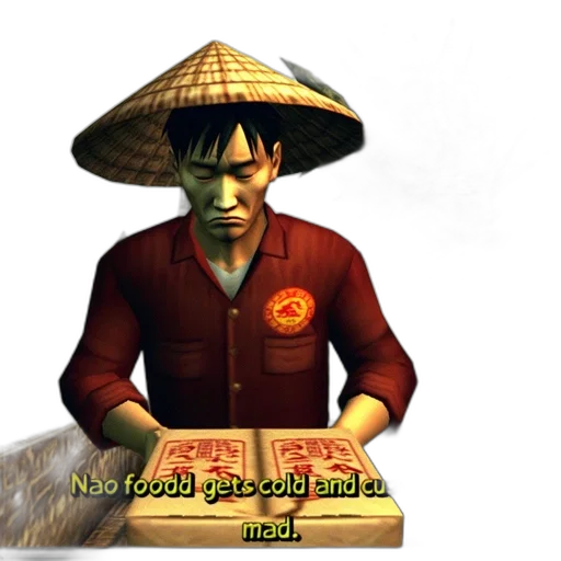 food, hat, staff, 3d render transparent PNG cut-out