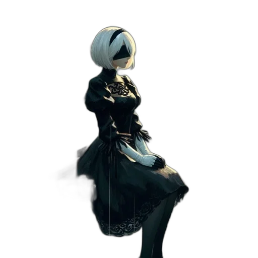 dress, staff, robot, crown transparent PNG cut-out