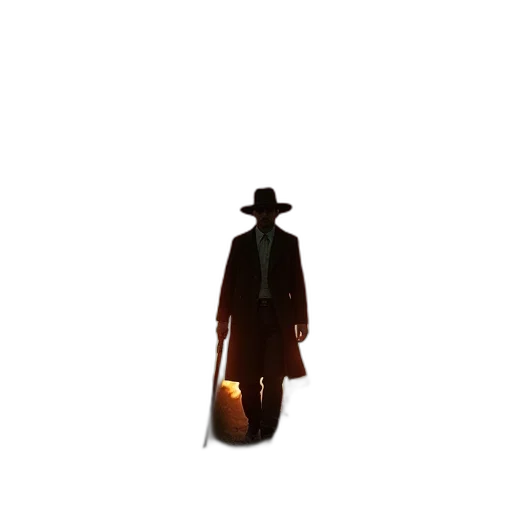 hat, jacket, staff, mask transparent PNG cut-out