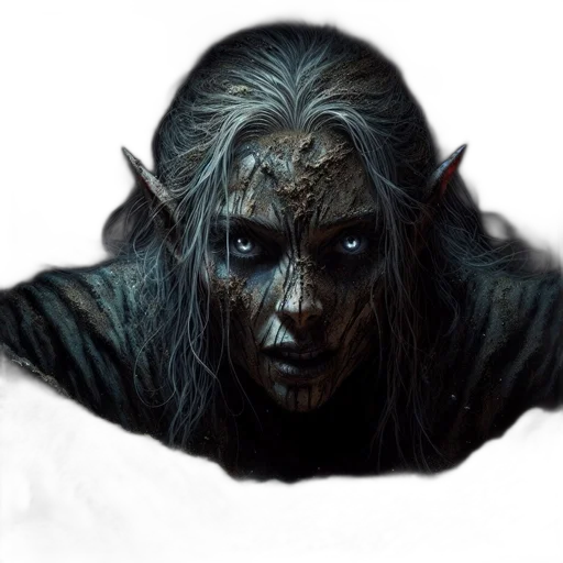 face, creature, mask, concept art transparent PNG cut-out