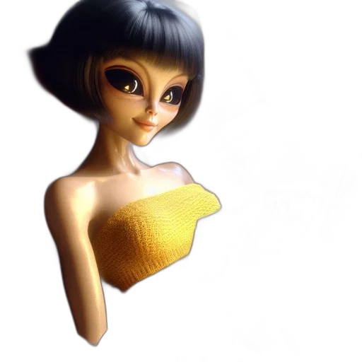 dress, jewelry, robot, face transparent PNG cut-out