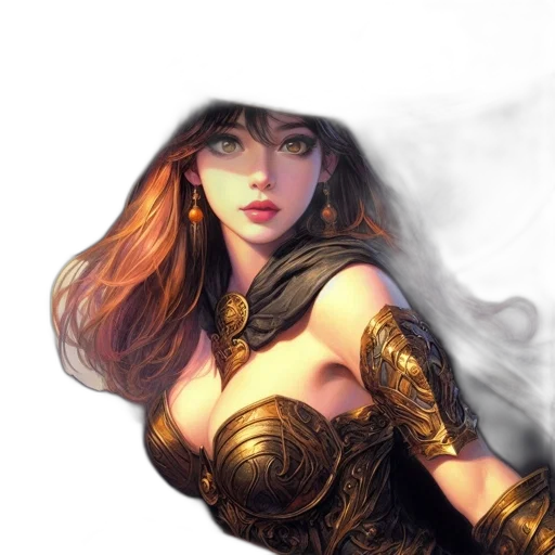 dress, mask, fantasy art, comic book art transparent PNG cut-out