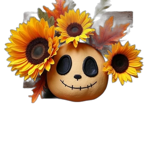 mask, crown, flower, jewelry transparent PNG cut-out