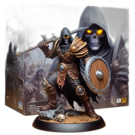 concept art, fantasy art, figurine, resembling transparent PNG cut-out