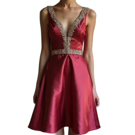 dress, red, line, princess transparent PNG cut-out