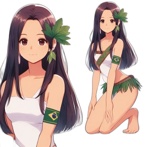 flower, anime, pixel art, concept art transparent PNG cut-out