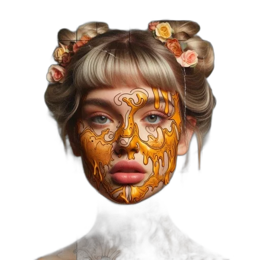 mask, face, crown, creature transparent PNG cut-out