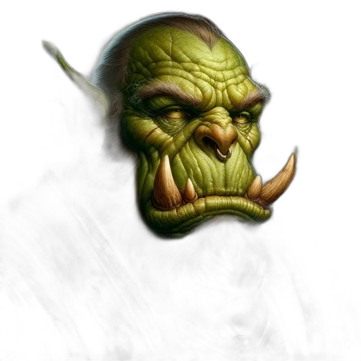 face, mask, staff, creature transparent PNG cut-out