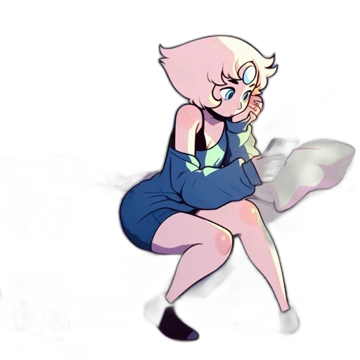 dress, staff, creature, flower transparent PNG cut-out