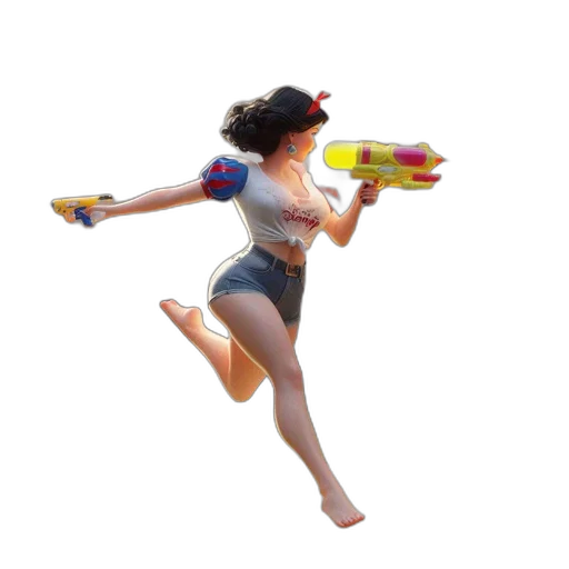 weapon, dress, creature, 3d render transparent PNG cut-out