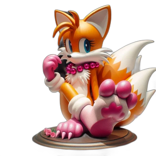 3d render, concept art, animated, fox transparent PNG cut-out