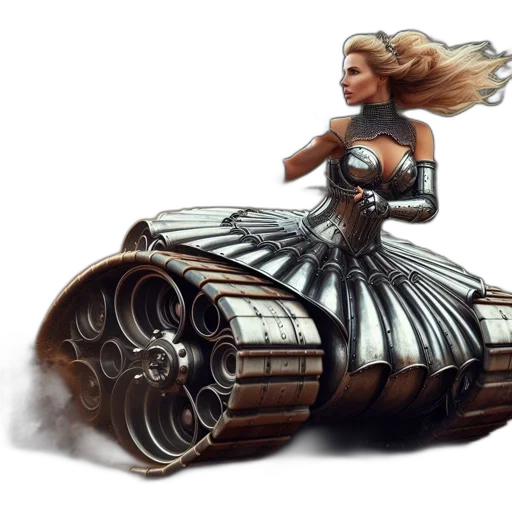 dress, weapon, car, concept art transparent PNG cut-out