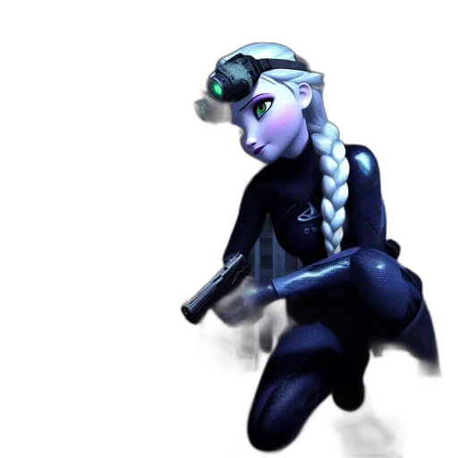staff, robot, weapon, concept art transparent PNG cut-out