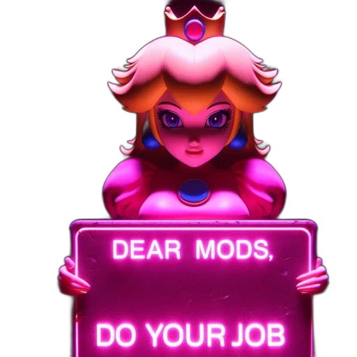 staff, robot, 3d render, vaporwave transparent PNG cut-out