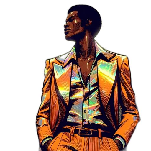 jacket, comic book art, photorealistic, cartoon transparent PNG cut-out