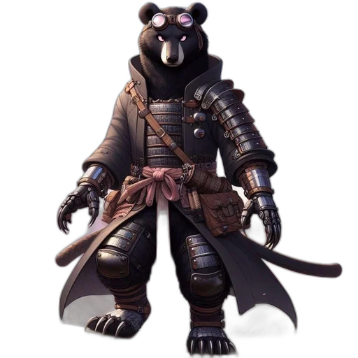 mask, staff, creature, jacket transparent PNG cut-out