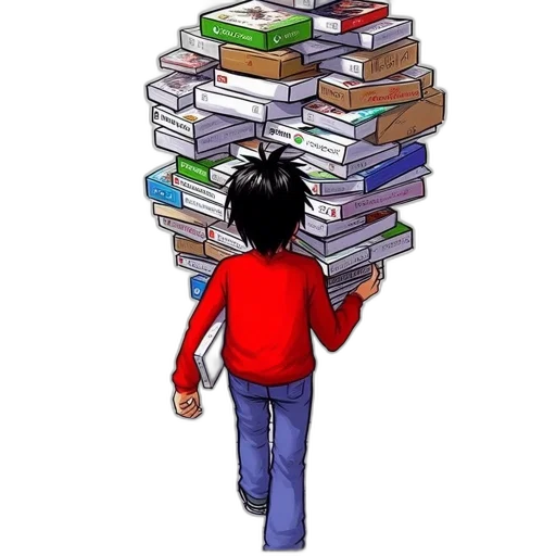 pixel art, comic book art, person, black transparent PNG cut-out