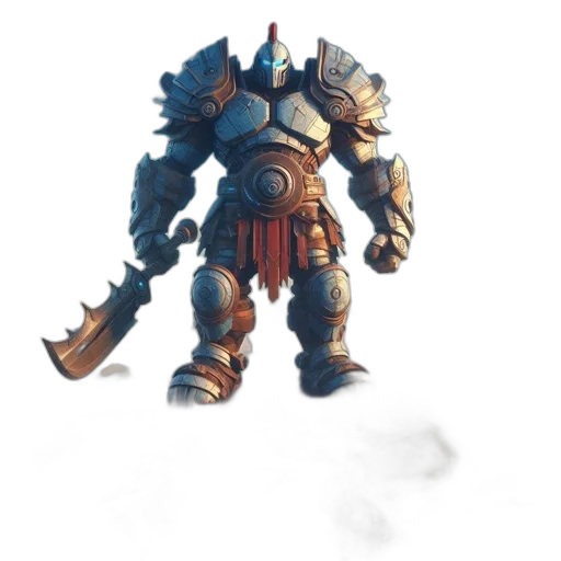 robot, weapon, staff, creature transparent PNG cut-out
