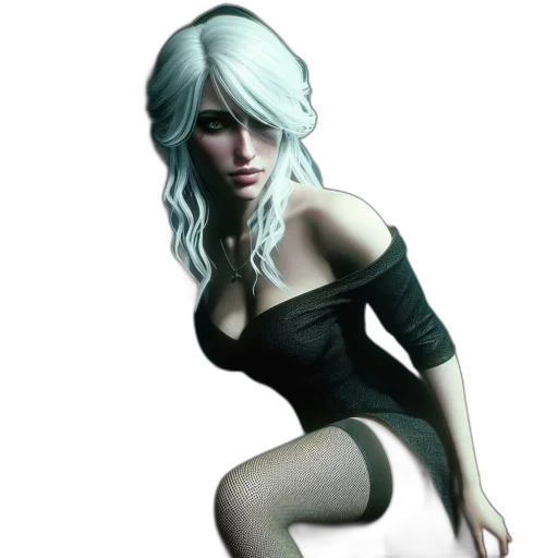 dress, face, fantasy art, concept art transparent PNG cut-out