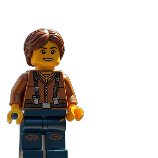 staff, jacket, 3d render, lego transparent PNG cut-out