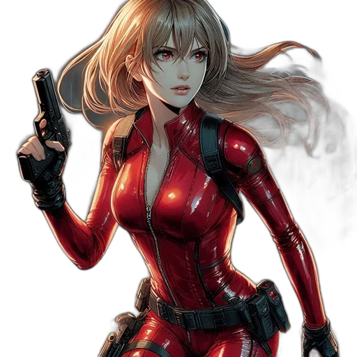 comic book art, concept art, cyberpunk, fantasy art transparent PNG cut-out