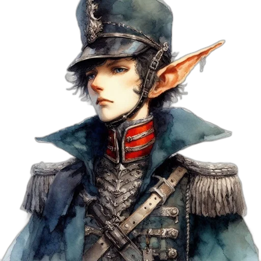 hat, staff, face, jacket transparent PNG cut-out